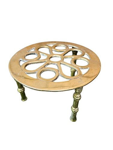 Vintage solid brass - vintage, trivet