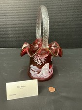 Fenton Cranberry Glass Hand