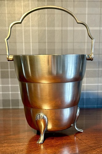 Antique brass planter plant - planter,