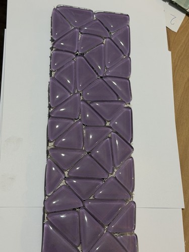 Glass mosaic border tiles - glass,