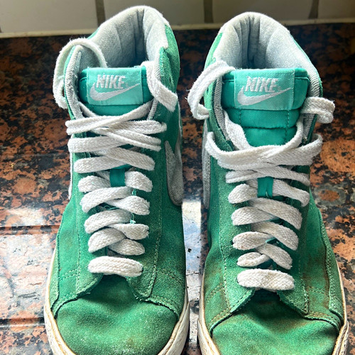 Nike blazers green white - nike, green/white