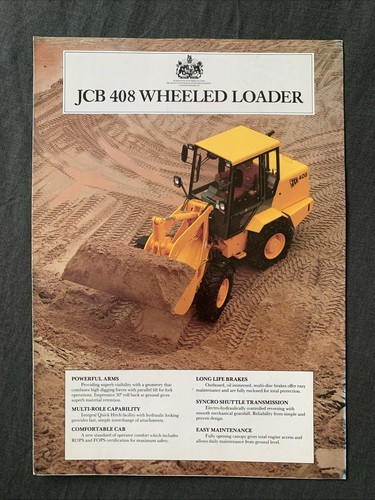 Jcb 408 wheeled - wheeled, loader