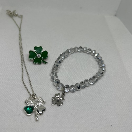 Shamrock bracelet pin and - shamrock,