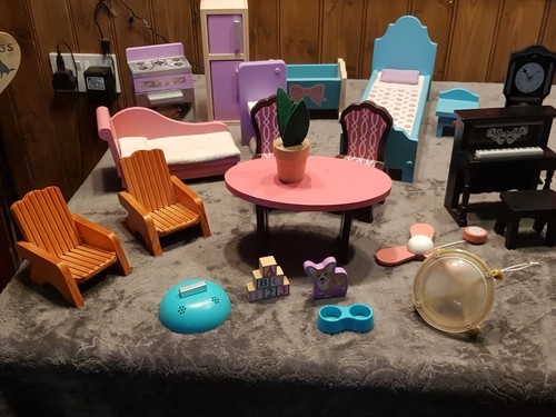 Bundle wooden doll house - bundle,