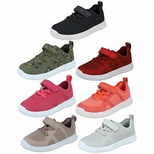 Childrens Unisex Girls Boys Clarks Ath Flux Casual Trainers