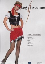 5 PC Sexy Pirate Women's Adult