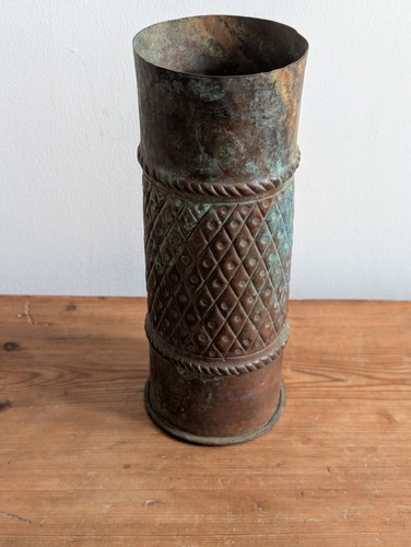 Copper detailed shell art - copper,