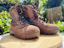 Magnum Scorpion Suede Desert Brown Female Military Army Combat Boots UK Size 4 W