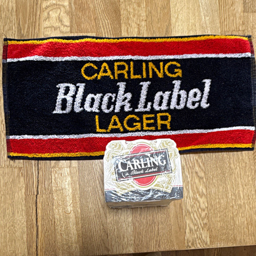 Carling black label lager bar - label,