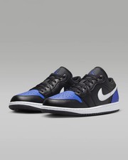 Brand New Nike Air Jordan 1 Low Black White Game Royal (UK Size 9)