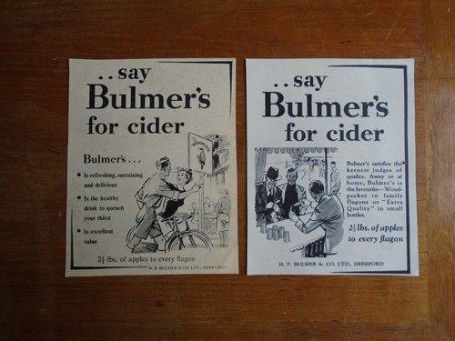 Vintage adverts bulmer - adverts:, bulmer's
