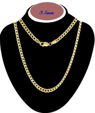 14k Yellow Gold 2.2 -6.8mm Men Women Miami Cuban Link Chain Necklace7-30" Hollow