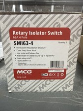 MCG 63A Rotary Isolator Switch