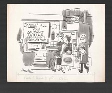 ORIG ARTWORK CARTOON FOR PUNCH