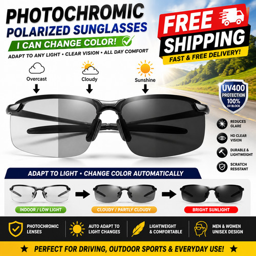 Photochromic polarised uv400 - photochromic,