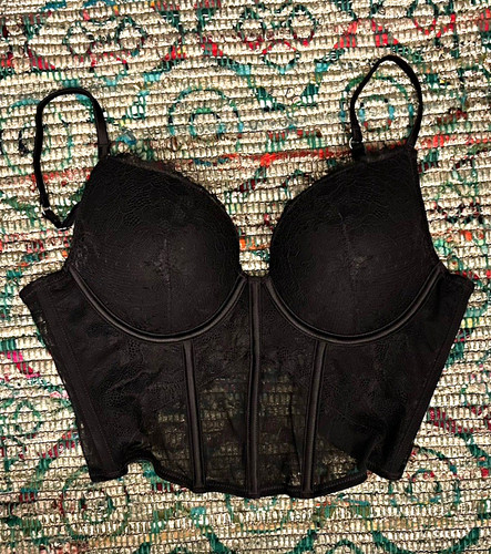 Primark black underwired boned - primark,