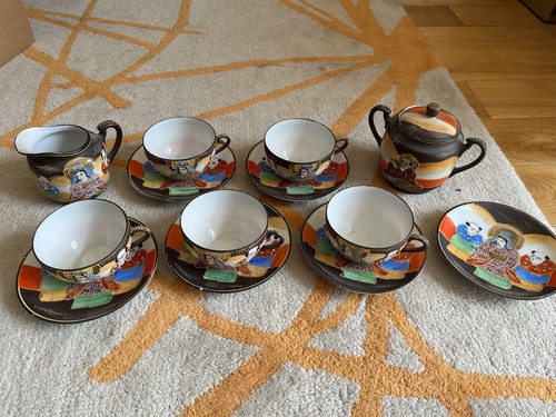 Japanese satsuma hand painted - hand,