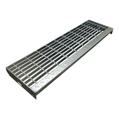 Metal stair tread bar grating - metal,