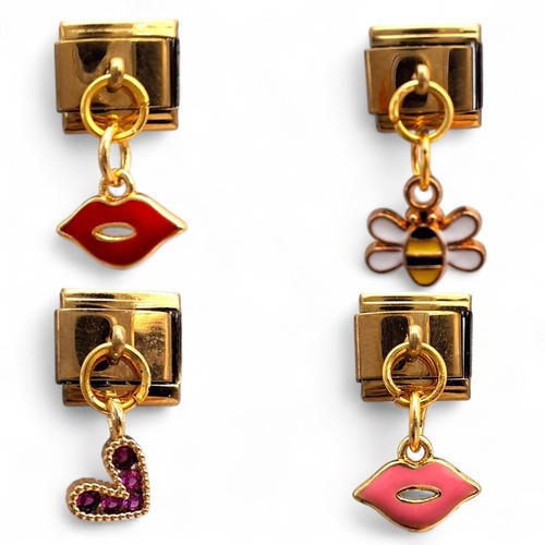 9mm gold tone - gold, charm