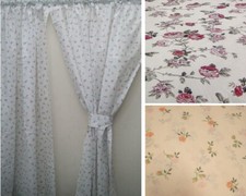 66x72" FLORAL CURTAINS TIE