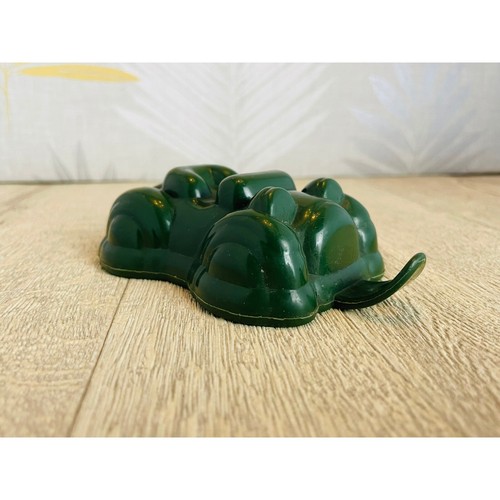 Plastic dark green car small