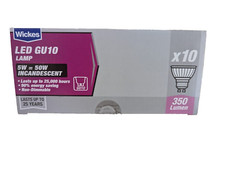10 x WICKES 5W GU10 LED Bulbs