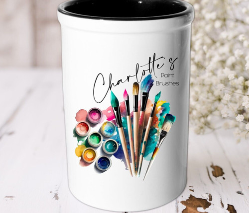 Paint brush jar - paint,