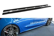 Side Skirts Diffusers Maxton Design Gloss Black ABS For Ford Focus Mk4 St Line