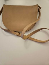 Linea Beige Saddle Messenger