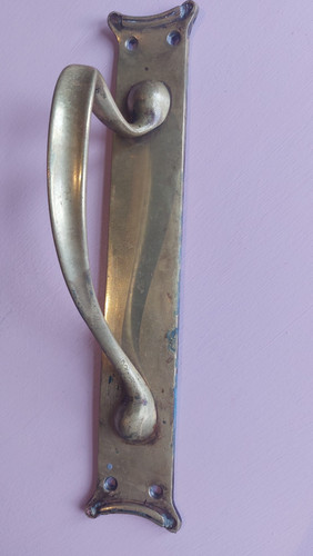 Vintage brass door - , pull