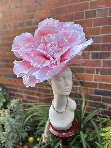 Handmade pink and white - , hat