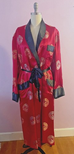 Chinese satin robe smoking - chinese,