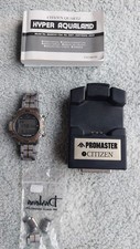 CITIZEN Promaster Divers Quartz Hyper Aqualand Wristwatch⌚️Stainless 200m Black 