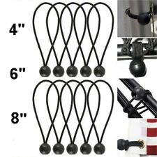 10 x BALL BUNGEE ELASTIC TIE DOWN LOOP STRETCH SHOCK CORD TARPAULIN TENT AWNING