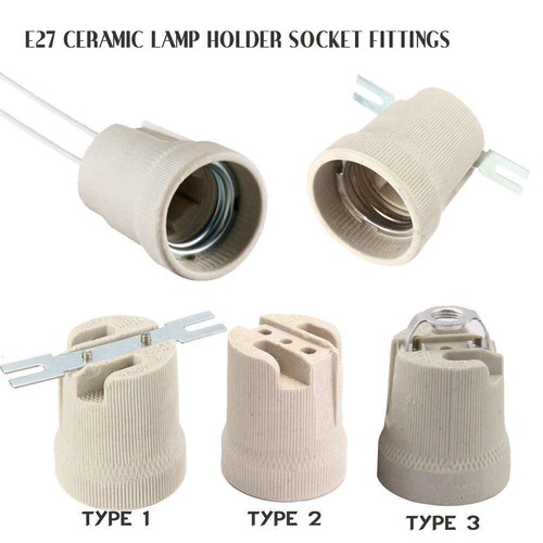 Ceramic porcelain e27 - es, screw