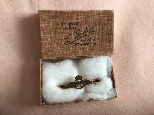 Ww1 boxed 9ct gold - ww1,