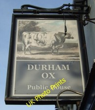 Photo 6x4 Sign for the Durham Ox, Beverley  c2015