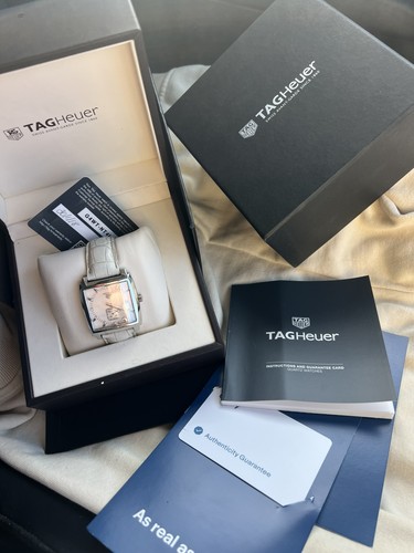 Tag heuer monaco white mother - heuer,