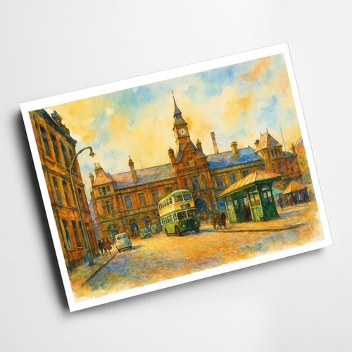 Print market hall bus - a4,