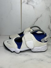 Nike Air Rift Ladies Running Shoes Size 4.5 Blue And White Good Condition