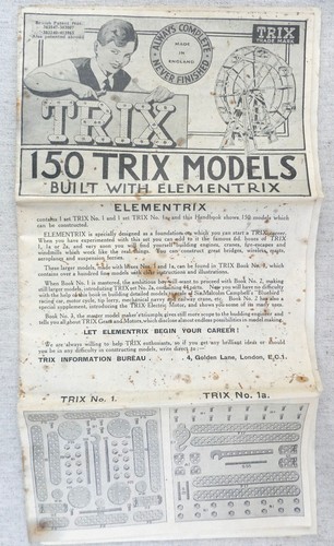 Vintage trix models booklet - vintage,