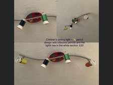 Modern Ceiling Bar Spotlight Pencil For Kids Bedroom / Playroom Artist Palette