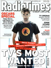 RADIO TIMES 24 FEB 2007 . TVS MOST WANTED DOCTOR WHO DAVID TENNANT FRONT COVER