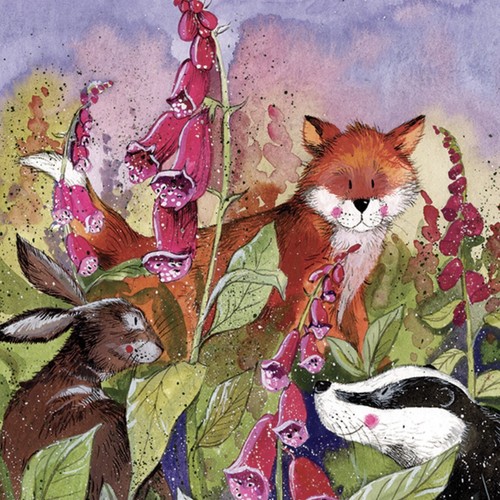 Alex clark badger fox - badger,, fox,