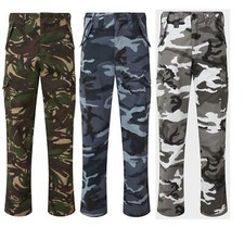 Mens Camo Combat Work Pants
