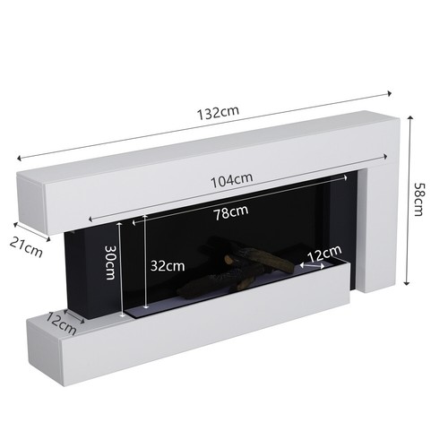 White led flame electric - white,