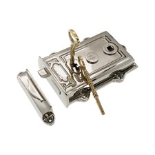 Rim Lock Traditional Brass