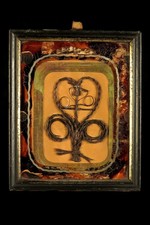 Antique Hair Frame, Folk Art