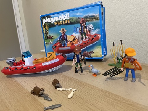 Playmobil boat with explorers - with,