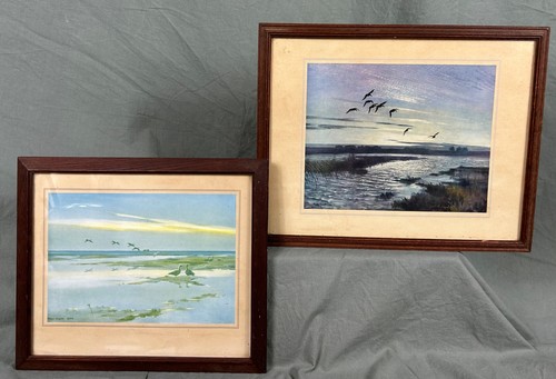 Two prints after peter scott - prints,